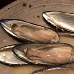 ろっかん - ササノハガイの炒め