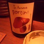 こふく - ポルチーニなんて珍しい日本酒
