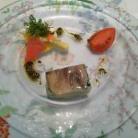 ミクニナゴヤ - 前菜はサバノテリーヌを中心にして