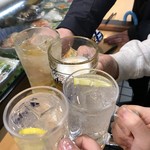 立呑処 新多聞酒蔵 - 4人でスタート＼(^o^)／