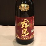 Red Kirishima (Miyazaki) bottle