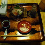 一風庵 - 料理写真:漆塗りがとても美しいお膳