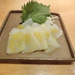 手打ちそば 舞鶴 - いか刺し柚子塩