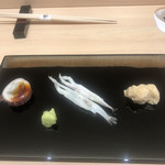 Ginza Sushi Nakahisa - お通し三点盛り