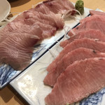 GEN - ブリとマグロカマトロの刺身