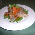 トラットリア ナトゥーラ - お酒のつまみにも合いますね。鯵のカルビオーニです。