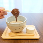 ボンヌ カフェ - ホットスティクチョコレート〜食べ方②〜