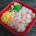 海の宝 丼丸 - エビ二色丼