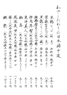 h washokuyakinikukazuya - お品書きも一つ一つ全て著名な書の先生の手書きの作品。