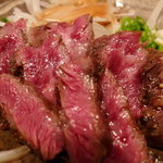 炉ばた雷橋 - 肉（ハラミ）：焼いてレアで