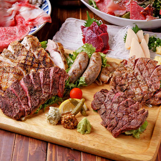 A wide variety of Meat Dishes are available! ! The top recommendation is [5-item selection charcoal grill]