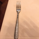 Benjamin Steak House - いわゆるテーブルフォークではなくデザートフォーク。最近はアメリカでもこのサイズが多い。