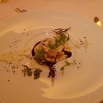 クイーン・アリス - 帆立貝のミキュイとカリフラワー