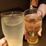 Shimbashi Koshitsu Izakaya Kougetsu - かんぱ～い"( ^-^)／且☆且＼(^-^ )"