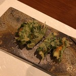 楽食ふじた - 雲丹の天ぷら