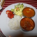 サティヤム - ランチBセット（チキン、野菜、チキンティッカ）