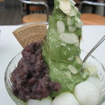 角屋 - 抹茶小倉白玉ソフト420円