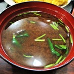 三好家 - 定食の 赤だし。　　　　　2019.03.07