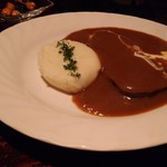 カフェバーWill - ハッシュドビーフのごはんっぽいのはマッシュポテト