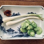 越後村上 うおや - そら豆とエシャロット