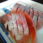 山本養鱒場 - ニジマス刺身　2011/11/3ver