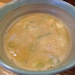 麺処 三鈷峰 - 海老つけめん　つけ汁