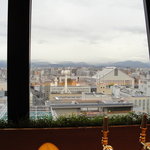 京都和久傳 - （２０１１年１１月）カウンターから。まだ紅葉には早かった