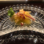 富小路 やま岸 - 白魚、黄身酢、はまぼうふ