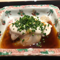 富小路 やま岸 - 虎河豚、白子、ポン酢餡
