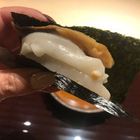 富小路 やま岸 - タイラ貝・餅・鯖のへしこ磯部巻き