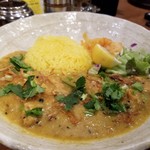 SPICY CURRY 魯珈 - ジャスミンライスポタージュチキンカレー～パンダンリーフの香りを添えて～