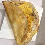 カレーリーブス カフェ＆レストラン - 玉子焼きとドーサの融合モチモチエッグドーサ これが一番好き