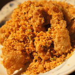 黒猫夜 - 【2011/10】カエルの漁師炒め（2100円）★にんにくの香りがたっぷり。