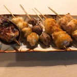 炭火焼 登じま - 串焼き５本盛り合わせ