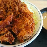 かつや - チキンかつと唐揚げの合い盛り丼