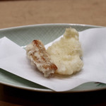 花いち - あおりいかと干いも 天ぷら