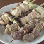 ウーッまい よう～ - 焼き鳥盛り合わせ6本（塩）