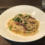 ラ・ストラーダ - ホタルイカ　菜の花　アーリオオーリオ／スパゲッティーニ