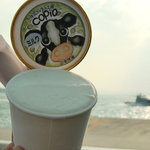 牛窓ジェラート工房 コピオ - 料理写真:ミルク味のカップアイス＠前島フェリー乗り場前観光センター