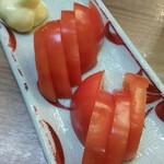 串カツ甲子園 - トマトで腹がふくれる