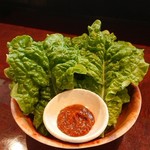 肉料理 大森 - チシャ菜