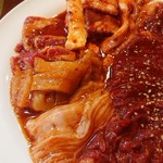 肉料理 大森 - ホルモン盛り合わせ