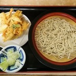 ねぎどん - かき揚げ天＋もりそば　550円