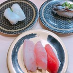 はま寿司 - マグロ3種盛り 鯵 イカ