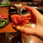 生粋 - ユッケのブルスケッタ