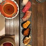 鮨みなと - コースの握り♬
      全部素晴らしい✩.*˚