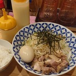 中華そばムタヒロ - ニボシマゼソバ+味タマ・ミニライス♪(´ω｀)
