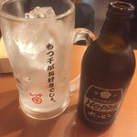 Motsusen - 190304月　東京　もつ千神田西口店　ホッピー大ジョッキ499円