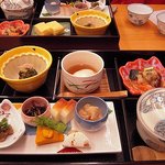 渓流荘しおり絵 - 朝食