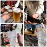 ろばたやき山ろく - 飲め飲め〜(￣▽￣;)